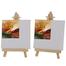 Deli Eascan Art Mini Display Easel with Canvas Board 10x10 cm Pack Of 1 image