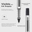 Deli Roller Ball Pen Black Ink (0.5mm) (12Pcs) image