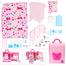 Deluxe Bedroom Girl's Play House Toys Pink Portable Carry Case With Doll House Furniture and Many more Interesting Toys for Girl image