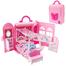 Deluxe Bedroom Girl's Play House Toys Pink Portable Carry Case With Doll House Furniture and Many more Interesting Toys for Girl image