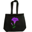 Denim Fabric Tote Bag With Zipper image