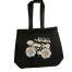 Denim Fabric Tote Bag With Zipper image