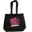 Denim Fabric Tote Bag With Zipper image