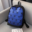 Diamond Geometric Backpack Unisex Laser Colorful Backpack image