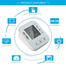Digital Electronic Blood Pressure Monitor White RAK283 BP Machine image