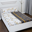 Digital Home TEX Cotton Multicolor (Floral Comfort) King Size Flat Bed Sheet (7.5 by 8.5 Feet) with Two Pillow Covers- 300 Thread Count- Hand Washable image