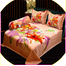 Digital Home Tex Cotton 8.5/7.5 Feet Double Size Bedsheet With Two Pillow Covers image