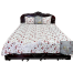 Digital Home Tex Cotton 8.5/7.5 Feet Double Size Bed Sheet With Two Pillowcases image