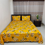 Digital Home Tex Cotton Fabric Multicolor King Size Bedsheet with Two Matching Pillow Covers image
