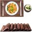 Dinning Table Placemats Washable PVC Mats Set 6 Pcs image