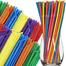 Dip and Sip Plastic Straws - 100pcs (Multicolor) image