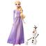 Disney Frozen HLW67 Toys, Elsa Fashion Doll and Olaf Figure image