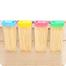 Disposable Premium Bamboo Wooden Cocktail Round Toothpicks Double Sided Portable image