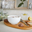 Diwali White Multi Purpose Bowl 14.5cm image