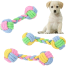 Dog Puppy Cotton Rope Chew Double Knot Braided Bone Pet Molar Training Play Toy image
