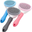 Dog and Cat Round Shape Premium Automatic Grooming Brush Large image