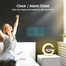 Doomhot 4 In 1 Bluetooth Speaker 10W Multifunctional Wireless Charger LED Atmosphere RGB Night Light Alarm Clock Desk Lamp Bluetooth Speaker Wireless Charging Modern Speaker image