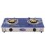 Topper Double Glass Auto Gas Stove LPG Blueberry image