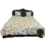Double King Size Cotton Bed Sheet With Matching 2 Pillow Covers image