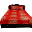 Double King Size Cotton Bed Sheet With Matching 2 Pillow Covers - Multicolor - Bed Sheet image