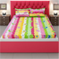Double King Size Flat Bed Sheet Set (7.5 By 8.5 Feet) With Two Pillow Covers image