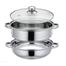 Double Layers Stainless Steel Cooker With Glass Lid image