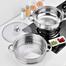 Double Layers Stainless Steel Cooker With Glass Lid image