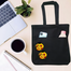 Double Pocket Canvas Tote Bag with Zipper image