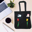 Double Pocket Canvas Tote Bag with Zipper image