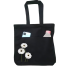 Double Pocket Canvas Tote Bag with Zipper image