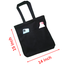 Double Pocket Canvas Tote Bag with Zipper image