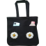 Double Pocket Canvas Tote Bag with Zipper image