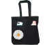 Double Pocket Canvas Tote Bag with Zipper image