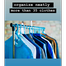 Double Pole Cloth Hanger Stand Black And Steel image