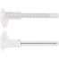 Double Scale Plastic Slide Vernier Caliper 0-150mm– White Color image