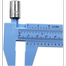 Double Scale Plastic Slide Vernier Caliper 0-150mm– Blue Color image