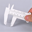 Double Scale Plastic Slide Vernier Caliper 0-150mm– White Color image