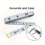 Double Scale Sided Soft Measuring Tailor Tape Without Iron Head (60 Inch 150 cm) -1 pcs image