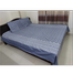 Double Size Flat Cotton Multicolor Ash And White Floral Print Bed Sheet Set image