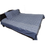 Double Size Flat Cotton Multicolor Ash And White Floral Print Bed Sheet Set image