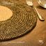 Doughnut Brown and Black Jute Placemat image