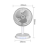 Dp 7627 (rechargeable Portable Usb Fan With Led Light) 4000mah image