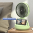 Dp-7637 Rechargeable Automatic Rotating Mini Table Desk Fan image