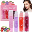 Dragon Ranee 4 Pcs Fruit Lip Oil Set Lip Gloss Crystal Jelly Liquid Lipstick Set image