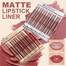 Dragon Ranee 6Pcs Matte Velvet Lipstick Plus Lip Liner Set - Long-Lasting Vegan Lip Makeup Kit for Colorful and Defined Lips image
