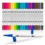 Dual Tip Brush Marker Pens 24 Colors Brush Tip With Fineliner 0.4mm image