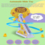 Duck Slide Toy Set, Funny Automatic Stair-Climbing Ducklings Cartoon Race Track Set Little Lovely Penguins Slide Toy Escalator Toy with Lights and Music (Duck) image