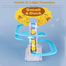 Duck Slide Toy Set, Funny Automatic Stair-Climbing Ducklings Cartoon Race Track Set Little Lovely Penguins Slide Toy Escalator Toy with Lights and Music (Duck) image