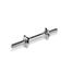 Dumbbell Bar 10 Inch - Silver image