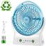 Duration Power DP-7605 Rechargeable Table Fan With LED Light. image
